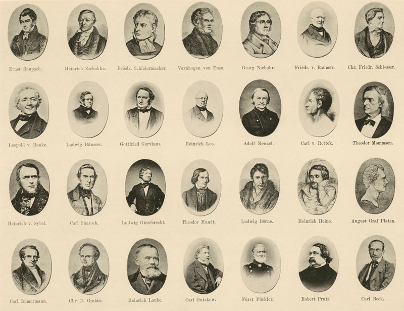 Portraits of famous Germans from Ritter vom Deutschen Geiste (litho) 作者 德国学校