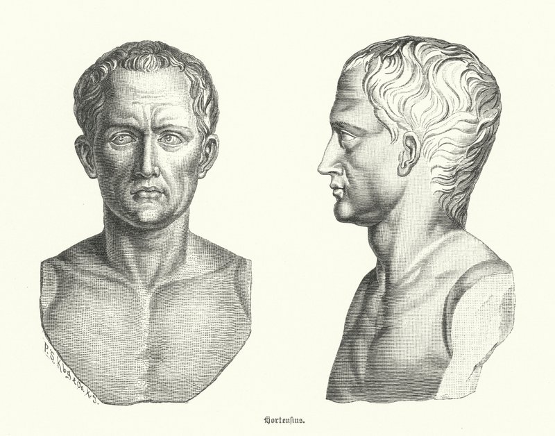 Hortensius，罗马政治家和演说家（雕刻） 作者 德国学校