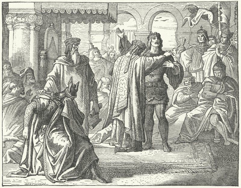 Reconciliation of the Holy Roman Emperor Henry VI and Richard the Lionheart 作者 德国学校