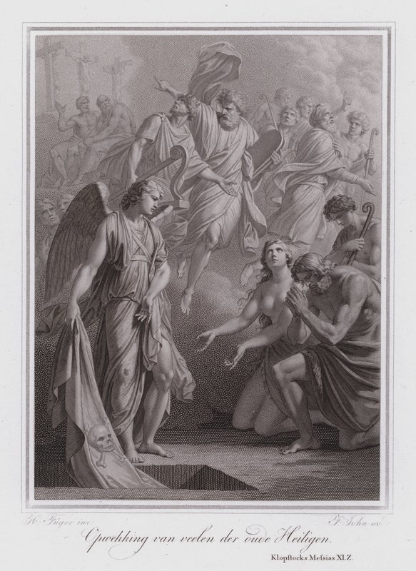 Resurrection of the ancient saints (engraving) 作者 德国学校
