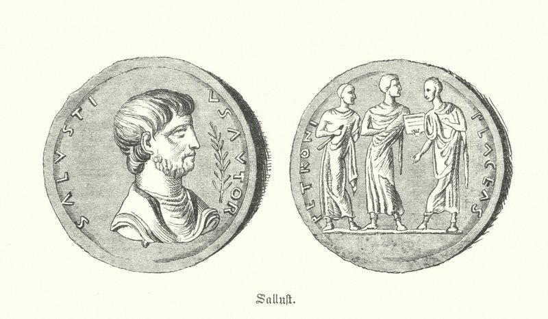 Sallust, Roman historian and politician (engraving) 作者 德国学校