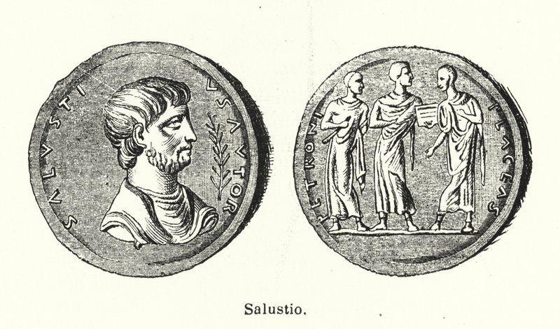 Sallust，罗马历史学家和政治家（石版画） 作者 德国学校