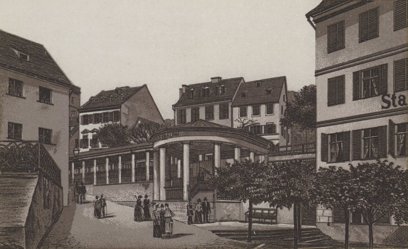 Schlossbrunn (litho) 作者 德国学校