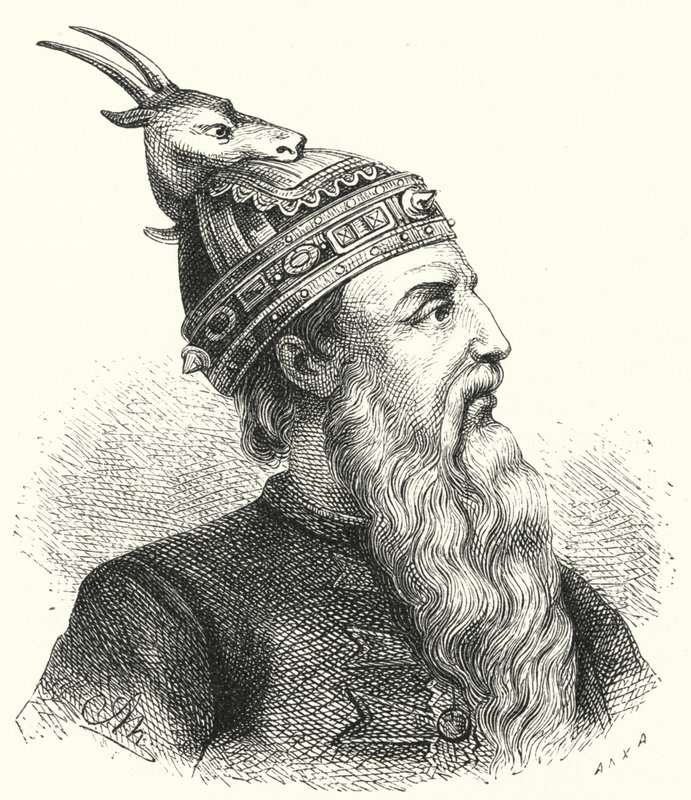 Skanderbeg，阿尔巴尼亚贵族和军事指挥官（雕刻） 作者 德国学校