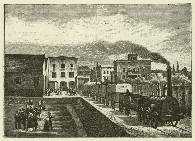 Station of the Berlin-Potsdam Railway in Berlin 作者 德国学校