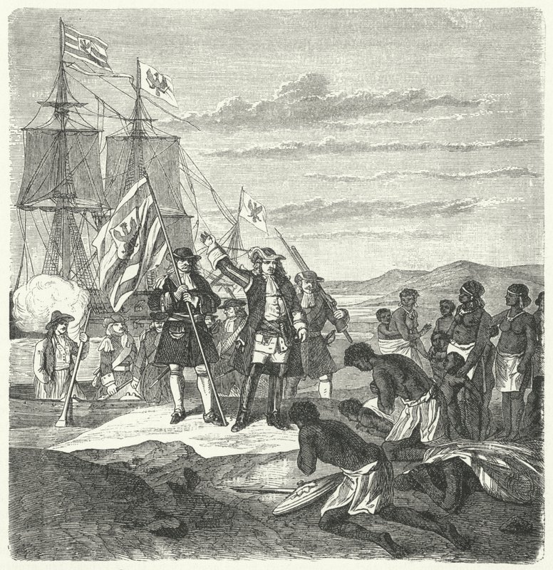 The Brandenburgers landing on the coast of Guinea 作者 德国学校
