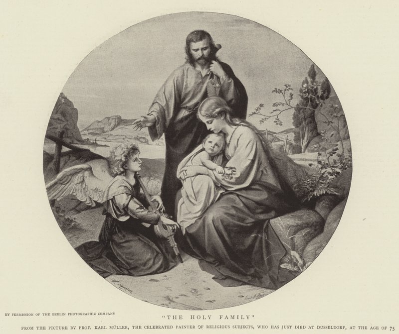 The Holy Family (engraving) 作者 德国学校