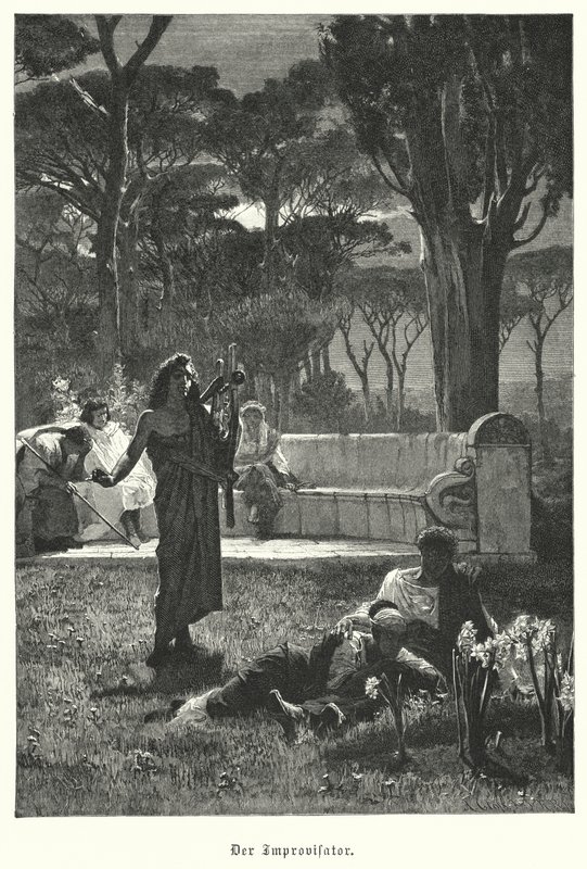 The improvisor (engraving) 作者 德国学校