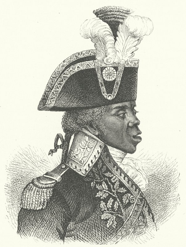 海地革命领袖图森-卢维杜尔（Toussaint Louverture）（雕刻）。 作者 德国学校