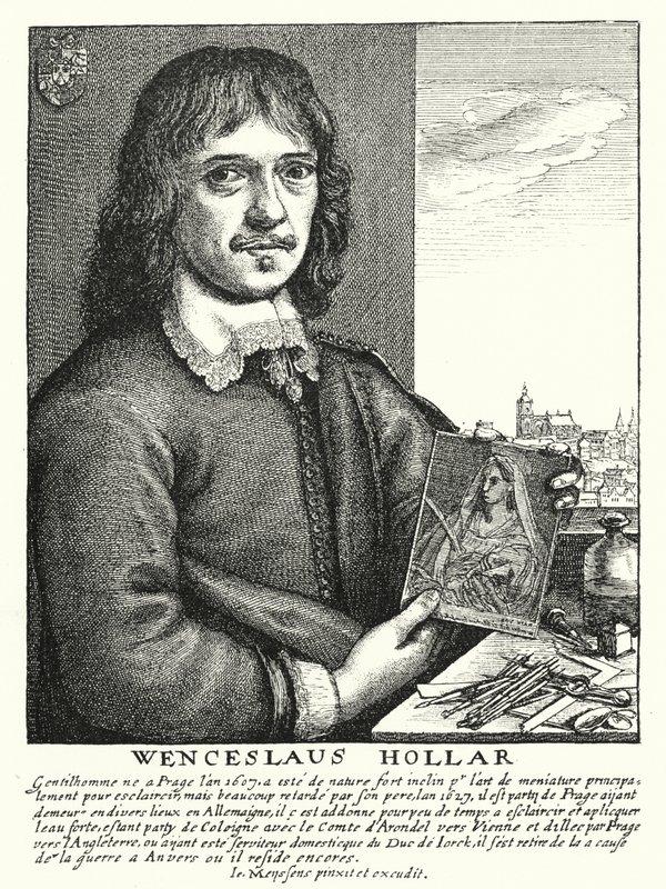 Wenceslaus Hollar，波西米亚制图师、蚀刻师和插画家（雕刻）。 作者 德国学校