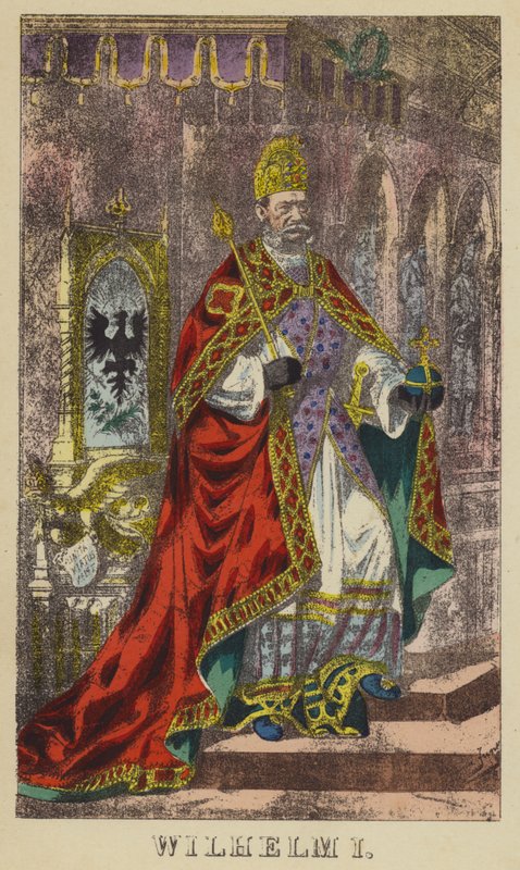 Wilhelm I (coloured engraving) 作者 德国学校