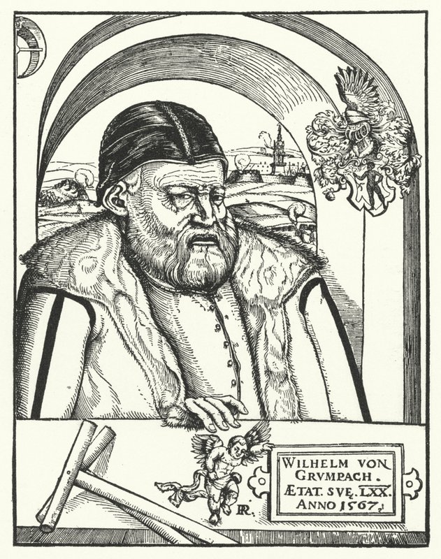Wilhelm von Grumbach，德国骑士和冒险家（雕刻）。 作者 德国学校