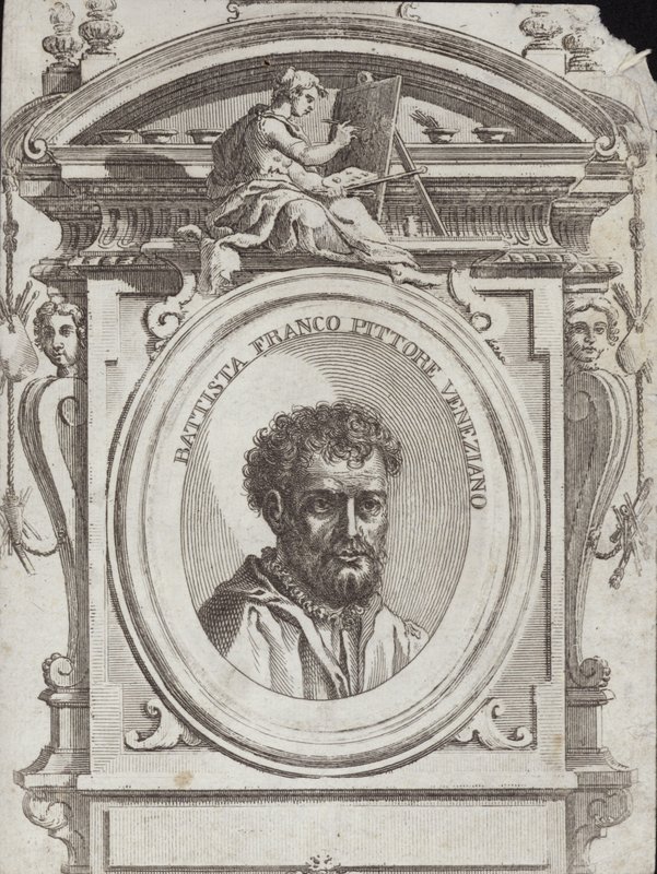 Baptist Franco Veneziano，出生于意大利艺术家Giovanni Battista Franco。雕刻Giorgio Vasari 作者 乔治·瓦萨里（Giorgio Vasari）