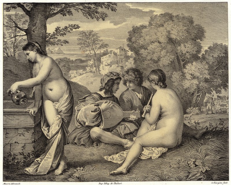 Champetre音乐会 作者 Giorgione 147778 1510之后Giorgione 147778 1510之后
