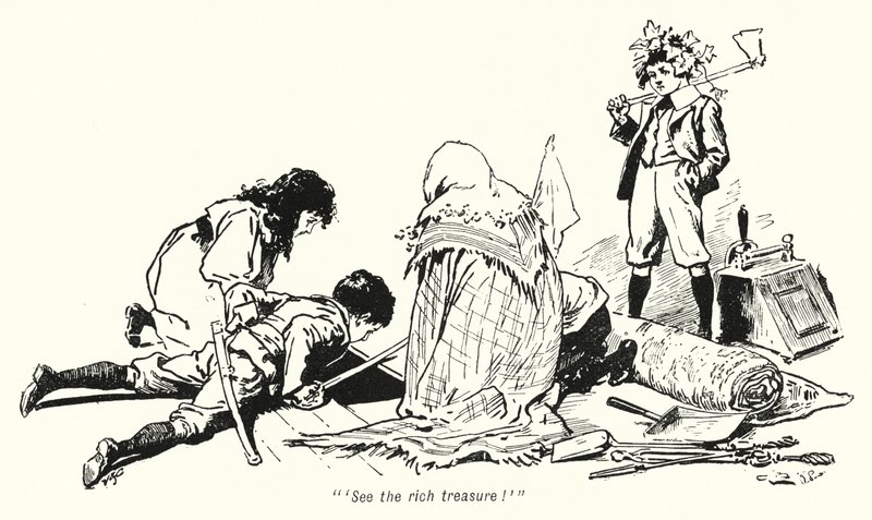 E-奈斯比特的《寻宝者的故事》插图（平板）。 作者 戈登·弗雷德里克·布朗
