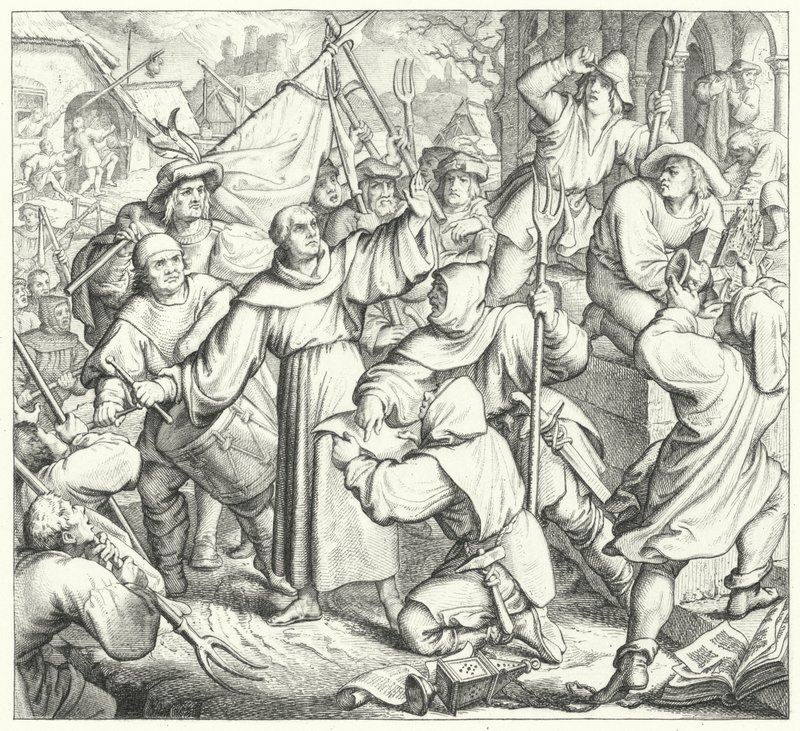 马丁路德鼓吹反叛者和农民战争（版画） 作者 古斯塔夫·费迪南德·利奥波德·科尼格