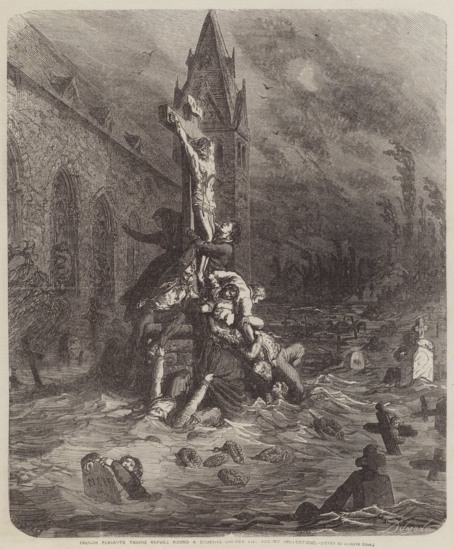 法国农民将避难所围绕十字架 作者 古斯塔夫·多尔（Gustave Dore）