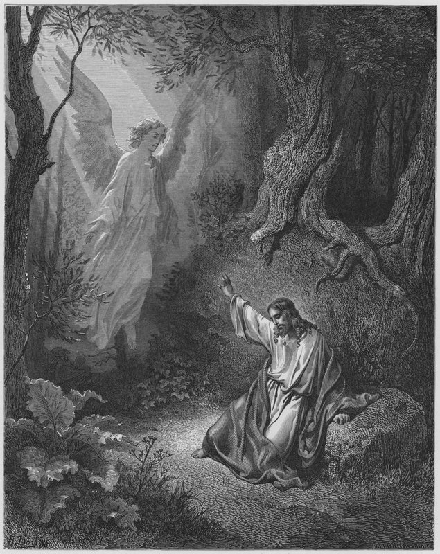 古斯塔夫多尔圣经：基督在花园里 作者 古斯塔夫·多尔（Gustave Dore）