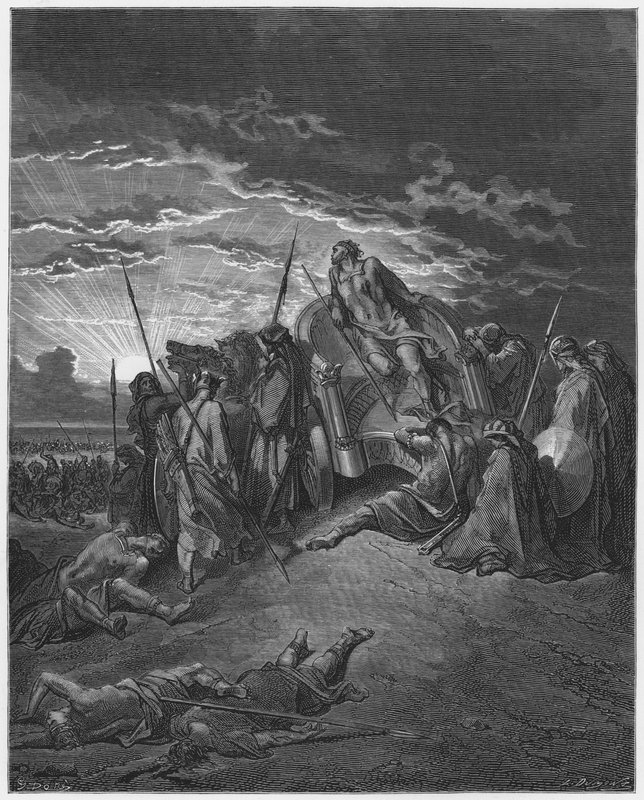 古斯塔夫多尔圣经：亚哈之死 作者 古斯塔夫·多尔（Gustave Dore）