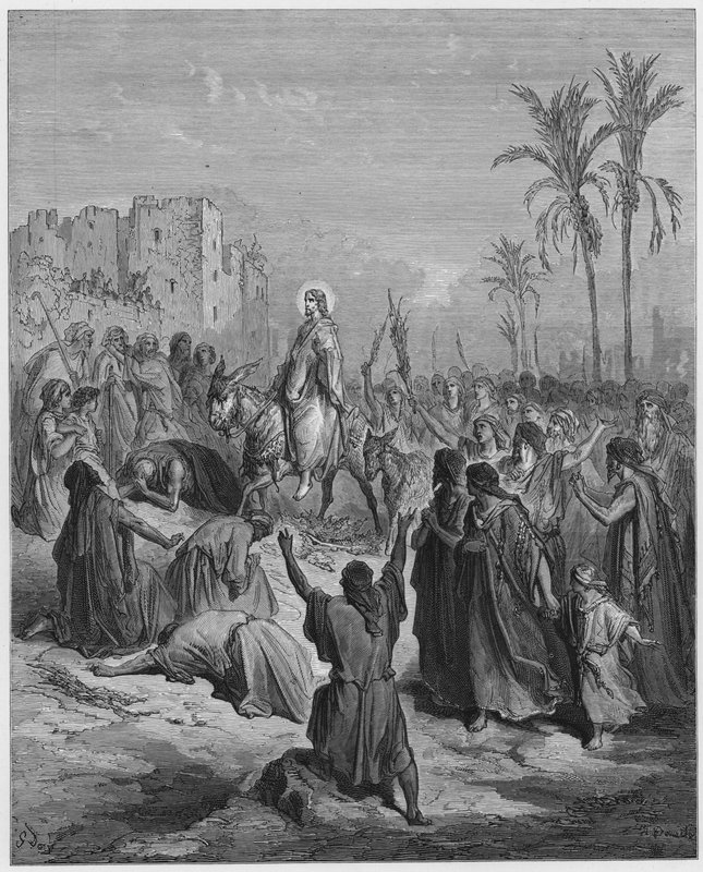 古斯塔夫多尔圣经：耶稣进入耶路撒冷 作者 古斯塔夫·多尔（Gustave Dore）