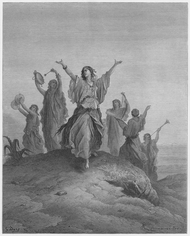 古斯塔夫多尔圣经：耶弗他的女儿来见她父亲 作者 古斯塔夫·多尔（Gustave Dore）