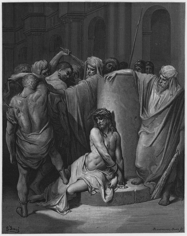 古斯塔夫多尔圣经：耶稣鞭打 作者 古斯塔夫·多尔（Gustave Dore）