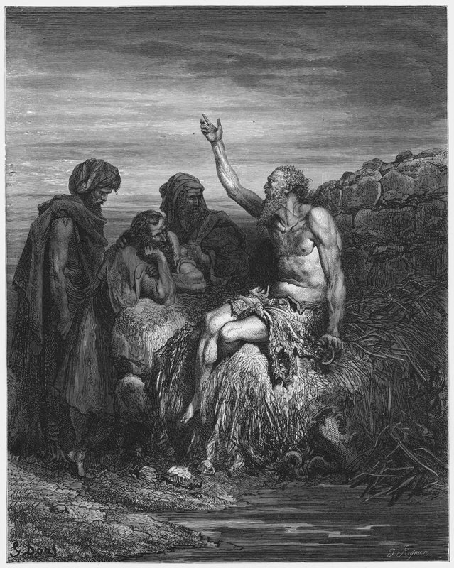 古斯塔夫多尔圣经：约伯和他的朋友们 作者 古斯塔夫·多尔（Gustave Dore）