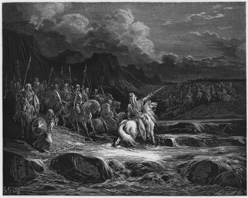 Gustave Dore Bible：Judas Maccabeus追求Timotheus 作者 古斯塔夫·多尔（Gustave Dore）