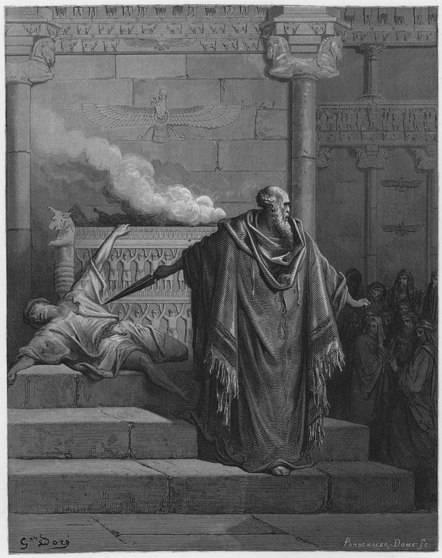 古斯塔夫多尔圣经：马塔蒂亚斯和叛徒 作者 古斯塔夫·多尔（Gustave Dore）