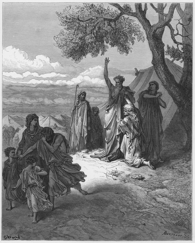 古斯塔夫多尔圣经：挪亚咒诅迦南 作者 古斯塔夫·多尔（Gustave Dore）