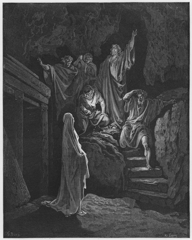 古斯塔夫多尔圣经：拉撒路的复活 作者 古斯塔夫·多尔（Gustave Dore）