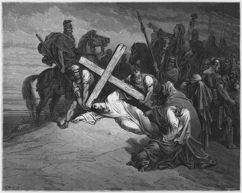 古斯塔夫多尔圣经：到达加略山 作者 古斯塔夫·多尔（Gustave Dore）