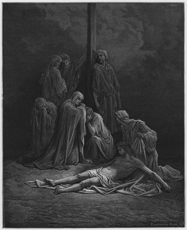 古斯塔夫多尔圣经：死去的基督 作者 古斯塔夫·多尔（Gustave Dore）