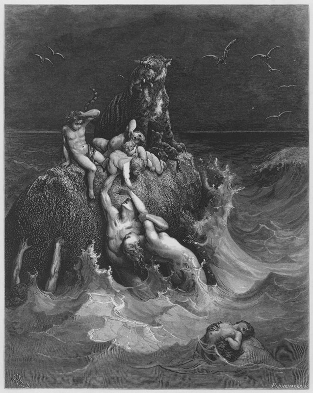 古斯塔夫多尔圣经：大洪水 作者 古斯塔夫·多尔（Gustave Dore）