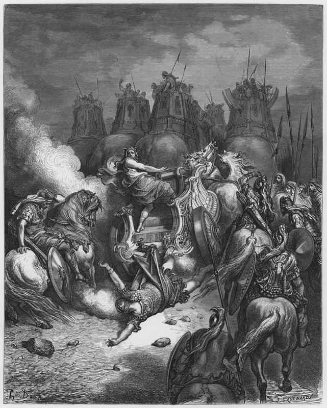 古斯塔夫多尔圣经：对安提阿古斯的惩罚 作者 古斯塔夫·多尔（Gustave Dore）