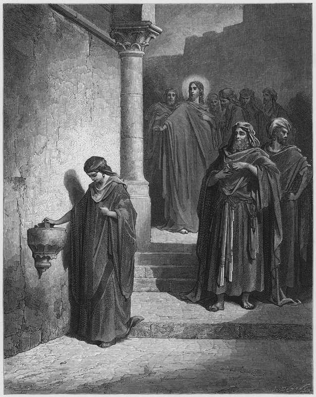 古斯塔夫多尔圣经：寡妇螨虫 作者 古斯塔夫·多尔（Gustave Dore）