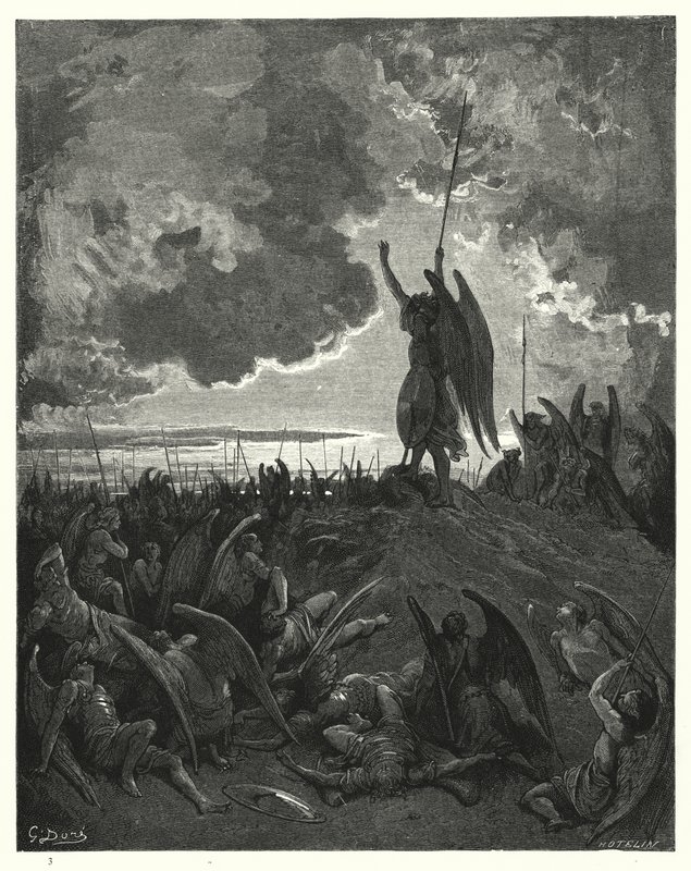 插图由Gustave Dore为Miltons Paradise Lost，Book I，331行 作者 古斯塔夫·多尔（Gustave Dore）