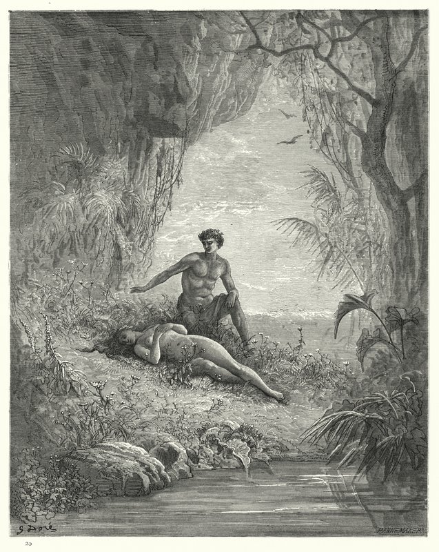 Gustave Dore为Miltons Paradise Lost，Book V，第12,13行所插图 作者 古斯塔夫·多尔（Gustave Dore）
