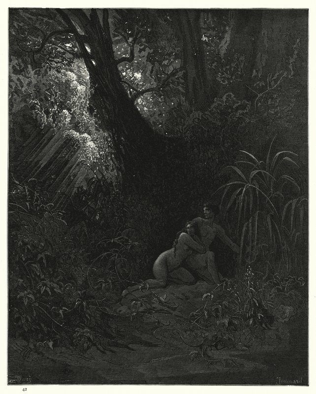 Gustave Dore为Miltons Paradise Lost，Book X，第99-101行插图 作者 古斯塔夫·多尔（Gustave Dore）