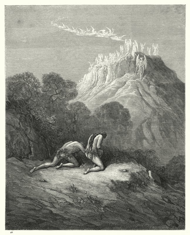 Gustave Dore为Miltons Paradise Lost，Book XI，第208-210行的插图 作者 古斯塔夫·多尔（Gustave Dore）