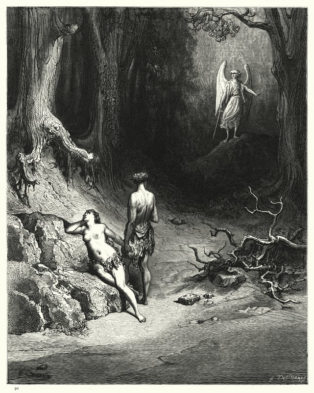 Gustave Dore为Miltons Paradise Lost，Book XII，645行的插图 作者 古斯塔夫·多尔（Gustave Dore）