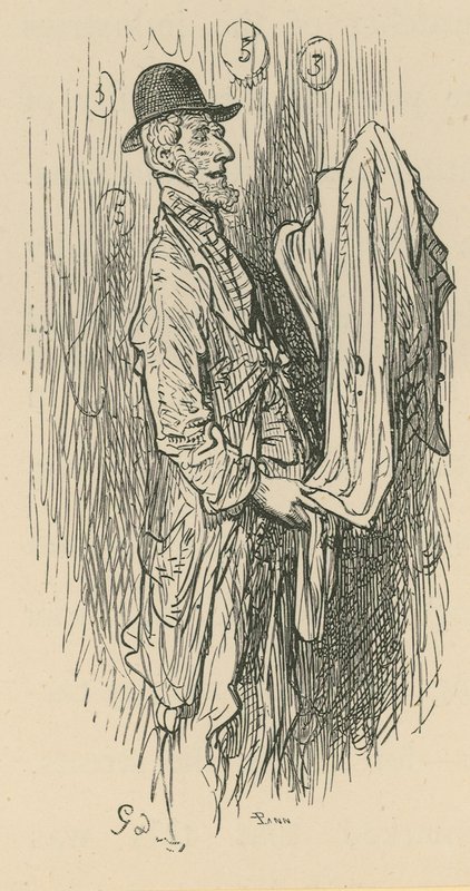 一个男人抱着织物 作者 古斯塔夫·多尔（Gustave Dore）