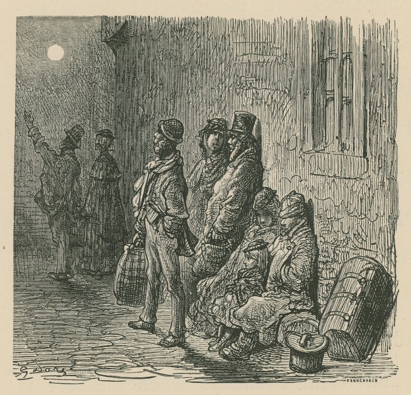伦敦生活的一幕 作者 古斯塔夫·多尔（Gustave Dore）