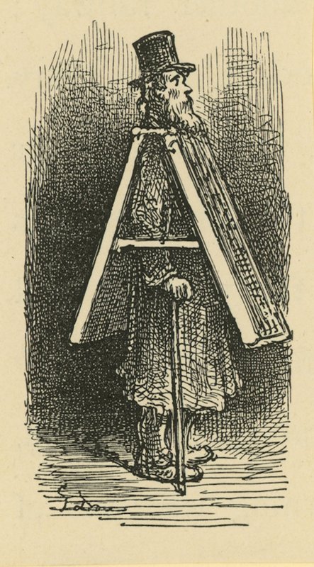 描述三明治人的例证 作者 古斯塔夫·多尔（Gustave Dore）