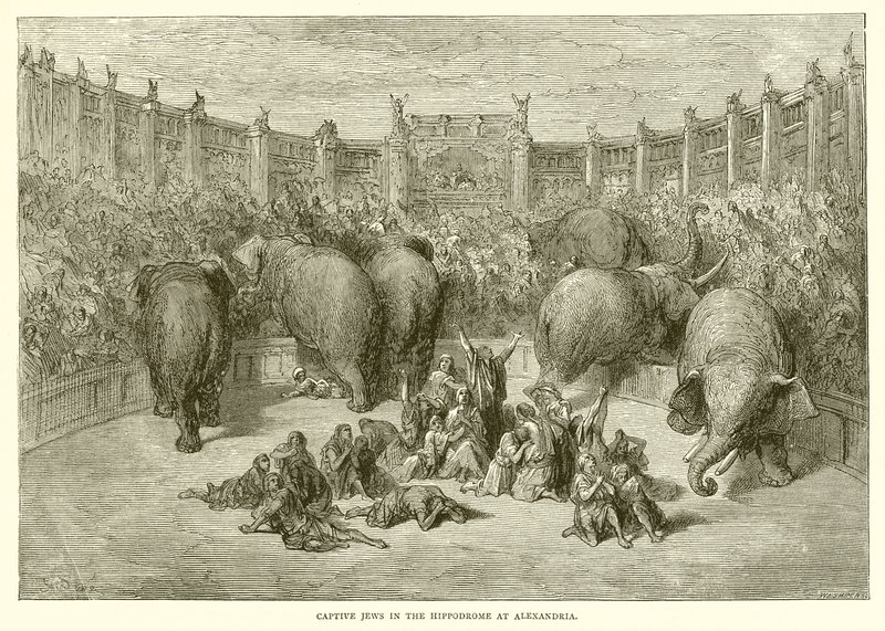 在亚历山大的竞技场的俘虏犹太人 作者 古斯塔夫·多尔（Gustave Dore）