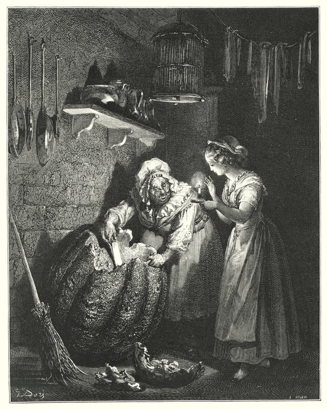 灰姑娘（雕刻品 作者 古斯塔夫·多尔（Gustave Dore）