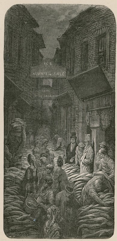 比林斯盖特黑马巷 作者 古斯塔夫·多尔（Gustave Dore）