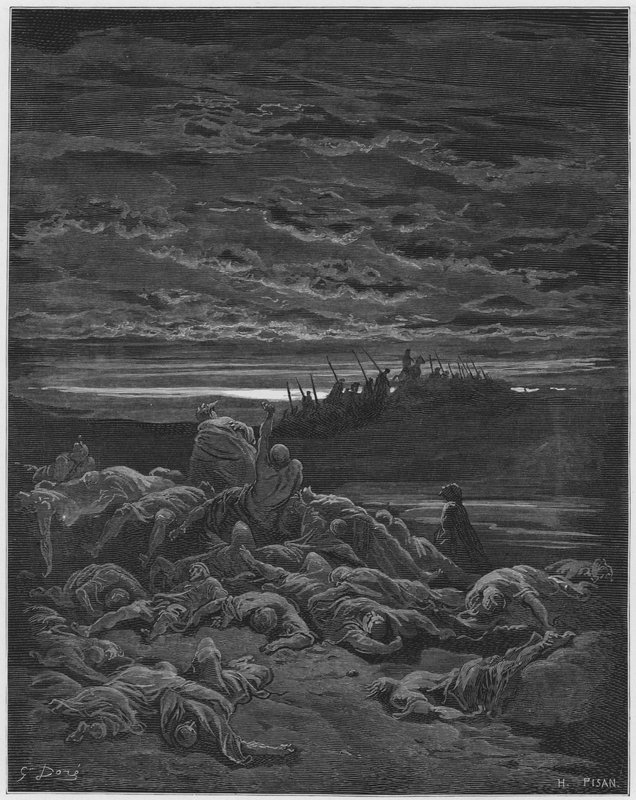 古斯塔夫多尔圣经：耶路巴力之子的死亡 作者 古斯塔夫·多尔（Gustave Dore）