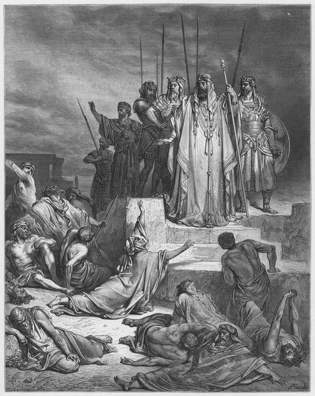 古斯塔夫多尔圣经：撒玛利亚的饥荒 作者 古斯塔夫·多尔（Gustave Dore）