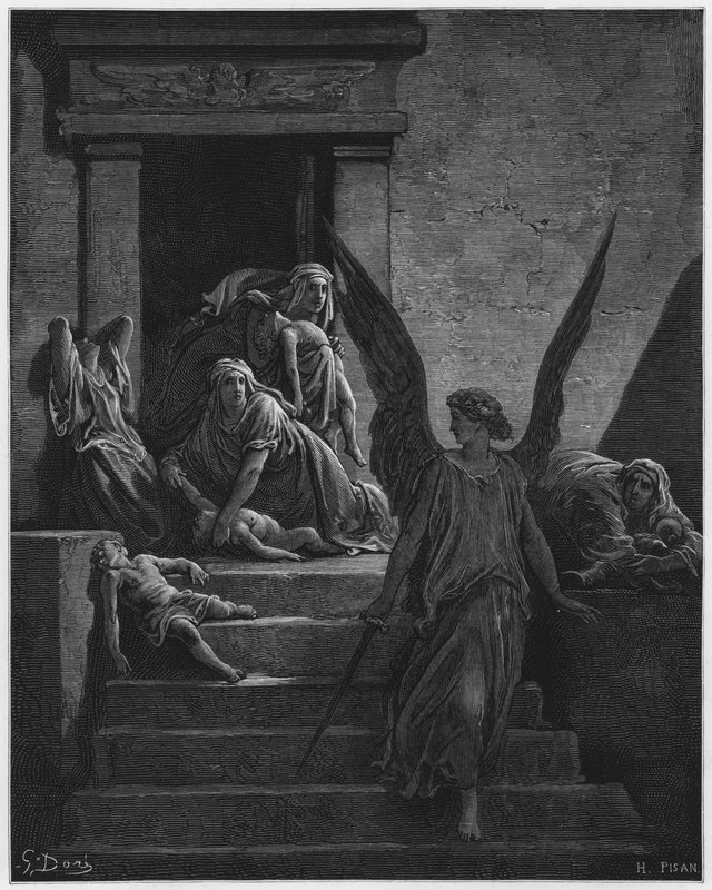 古斯塔夫多尔圣经：长子被杀 作者 古斯塔夫·多尔（Gustave Dore）